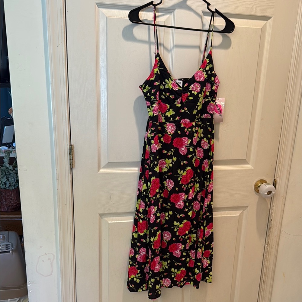 Floral Spaghetti Strap Dress